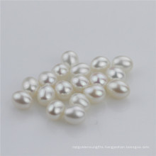 Snh 7.5-8.5mm Drop White Freshwater Pearl Loose Beads